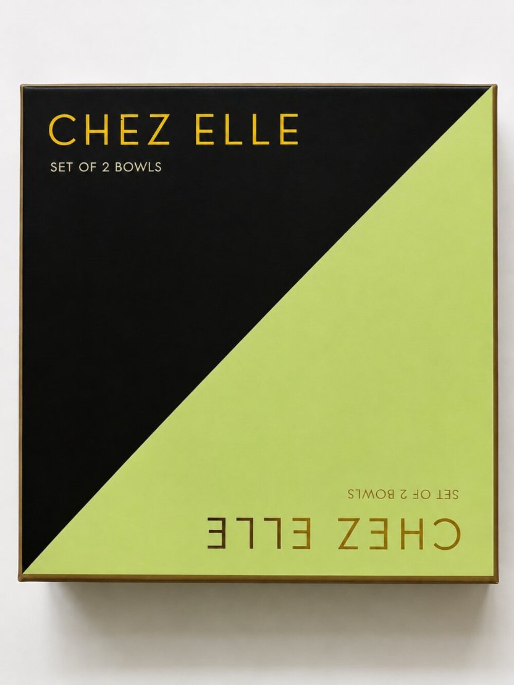 Rosanna Chez Elle Set of 2 Hexagon Porcelain Bowls Mint Green- New in Box